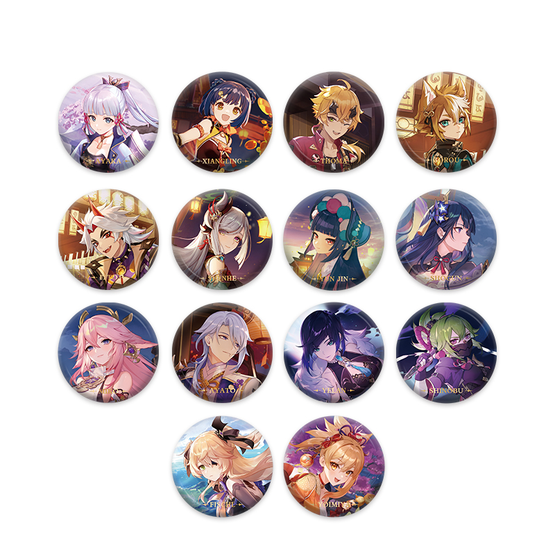 Character Themed Badge Pin