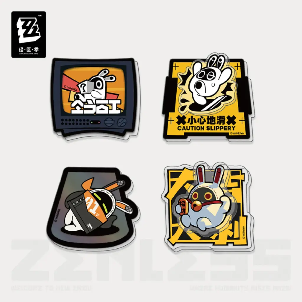 Noise Reduction Series Acrylic Fridge Magnet Bangboo Set 