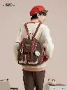 Klee Impression Themed Series Brown Corduroy Large Bag
