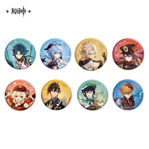 Character Banner Themed Series Badge Pins