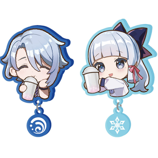 Hey Tea Collaboration Series Kamisato Siblings Pins