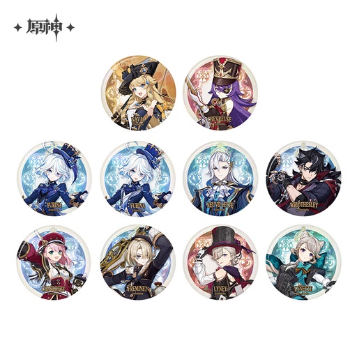 Fontaine Themed Series Badge Pins