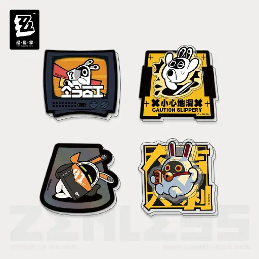 Noise Reduction Series Acrylic Fridge Magnet Bangboo Set 