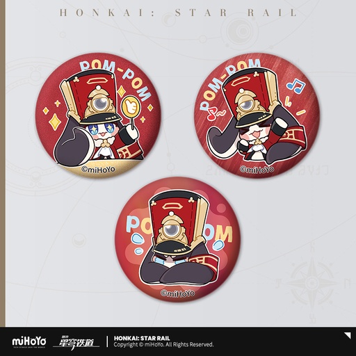 Pom-pom Gallery Series Badge Pin Set